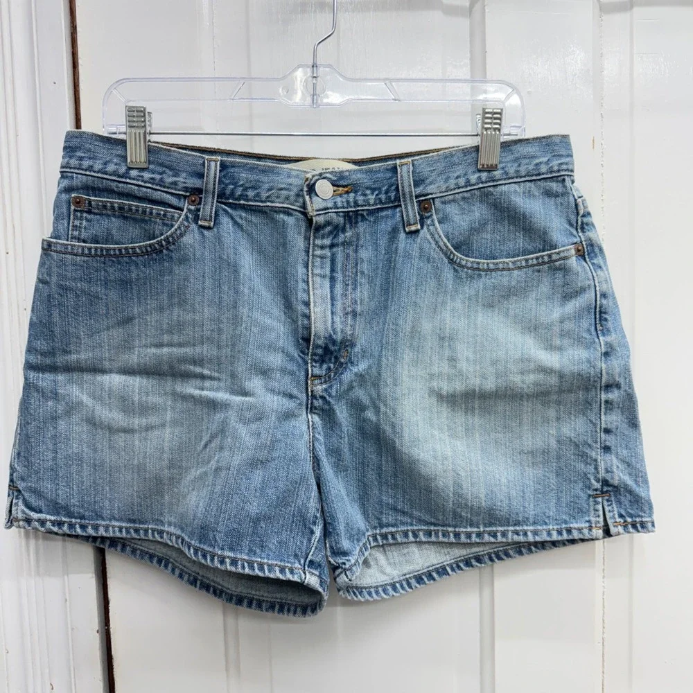 Lot of 6 Women's‎ 12 Shorts Denim Chino Yellow Grey Blue Assorted Bundle